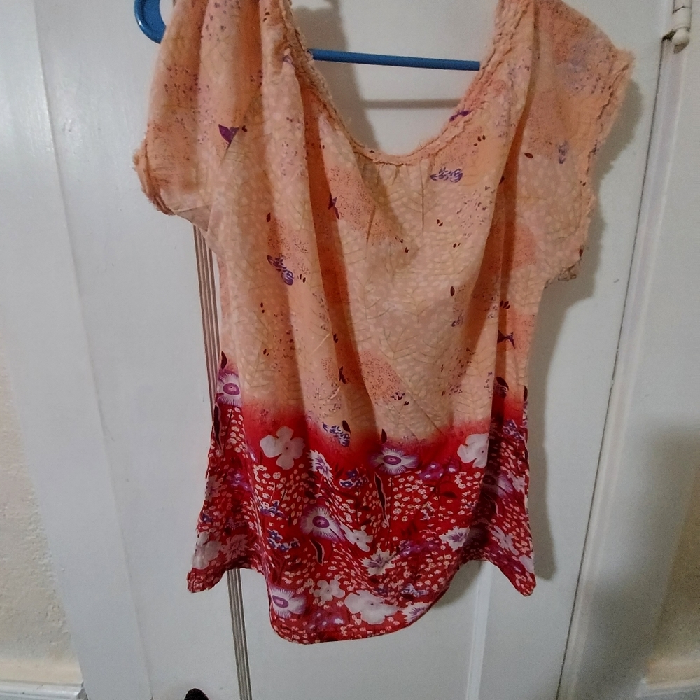 ** Colorful boho blouse - Picture 3 of 3